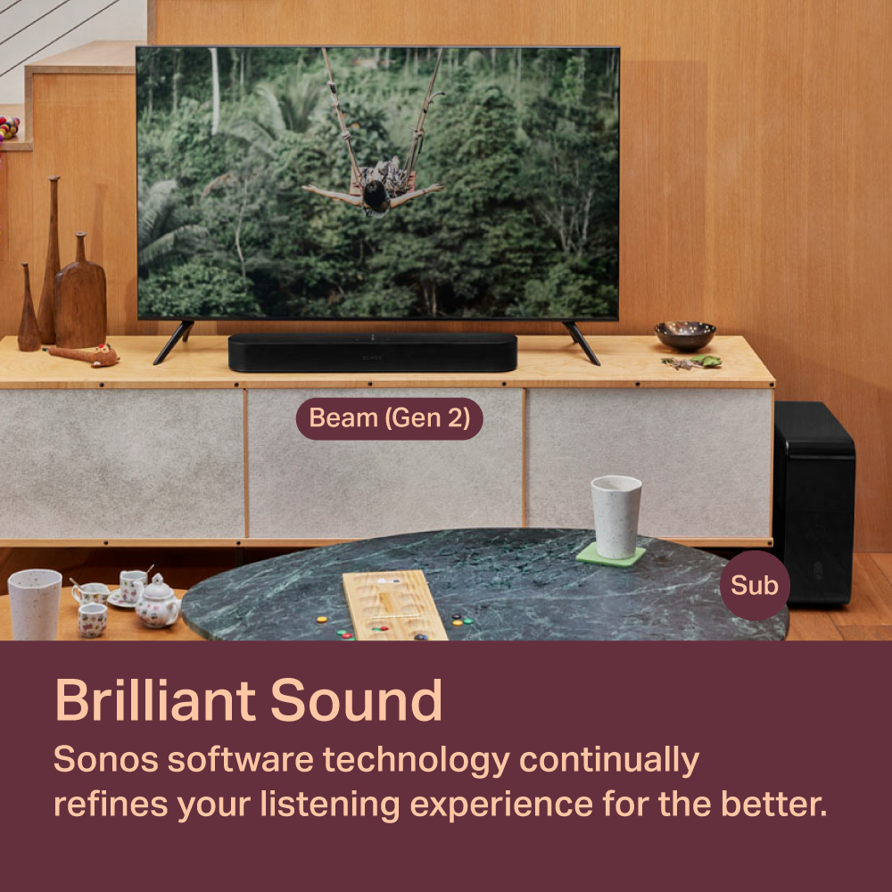 Sonos 3.1 Entertainment Set with Beam Gen 2 and Sub