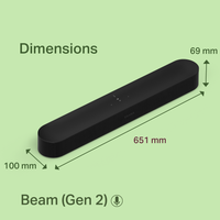 Sonos 3.1 Entertainment Set with Beam (Gen 2) and Sub