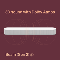 Sonos 5.1 Sonos Immersive set with Beam (Gen 2), Sub Mini and Era 100 SL Pair