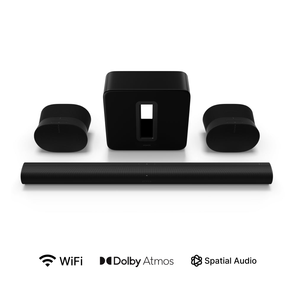 【極美品】Sonosセット Arc（ブラック） +Sub(Gen3)（ホワイト） 極美品】Sonosセット Arc（ブラック） +Sub(Gen3)（ホワイト