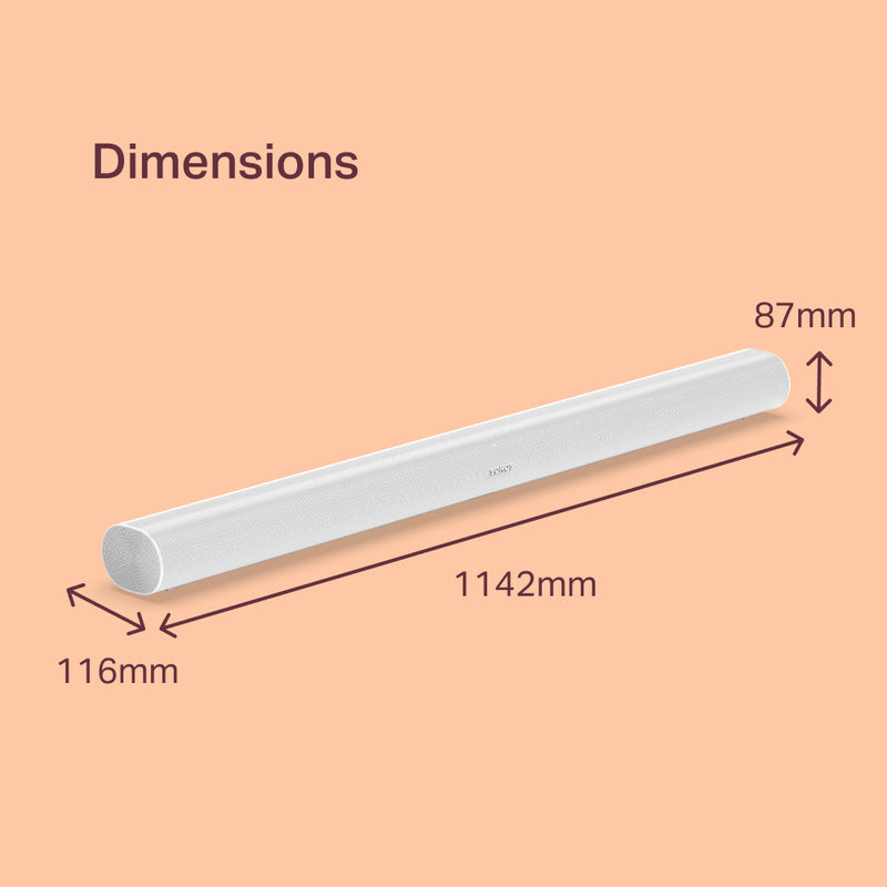 Arc Ultra Sonos Arc Width Cm Sonos Arc Ultra Soundbar; ARCG2EU1 DQ