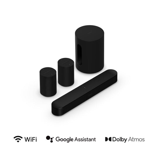 Sonos 5.1 Sonos Immersive set with Beam (Gen 2), Sub Mini and Era 100 SL Pair