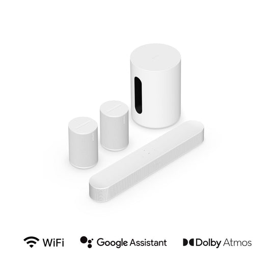 Sonos 5.1 Sonos Immersive set with Beam (Gen 2), Sub Mini and Era 100 SL Pair