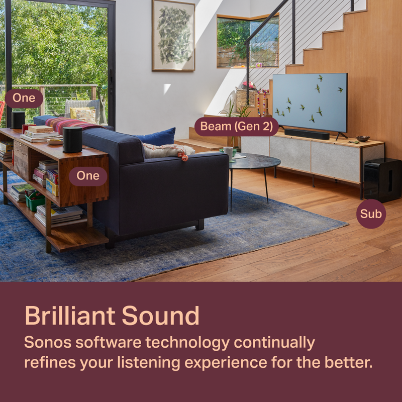 Sonos 5.1 Surround Sound with Beam (Gen 2), Sub One – TC Acoustic Hong