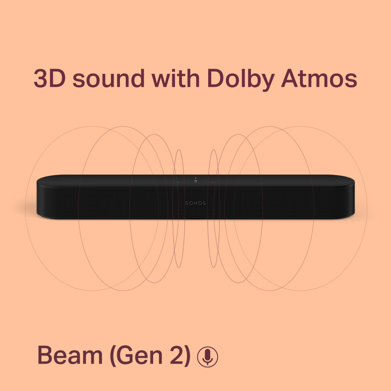 Sonos beam 5.1 surround hot sale sound