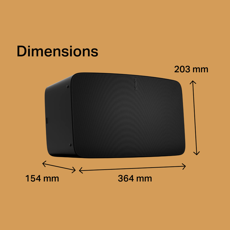 Sonos online speaker dimensions