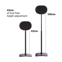 Sanus Height-Adjustable Speaker Stands for Sonos Era 300 (x2)